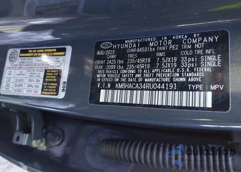 2024 Hyundai Kona N Line z USA, uszkodzony, nr VIN KM8HACA34RU044191